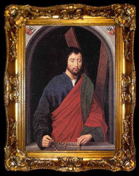 framed  Hans Memling St Andrew, ta009-2